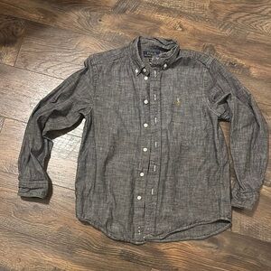 Polo by Ralph Lauren Boys  Gray Button-Down Shirt size M